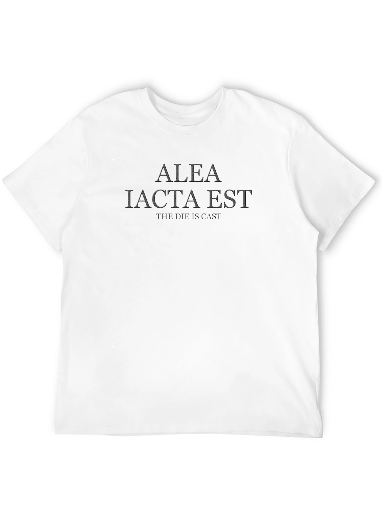 Alea Iacta Est T-Shirt - The Die Is Cast - Classic Latin Tee