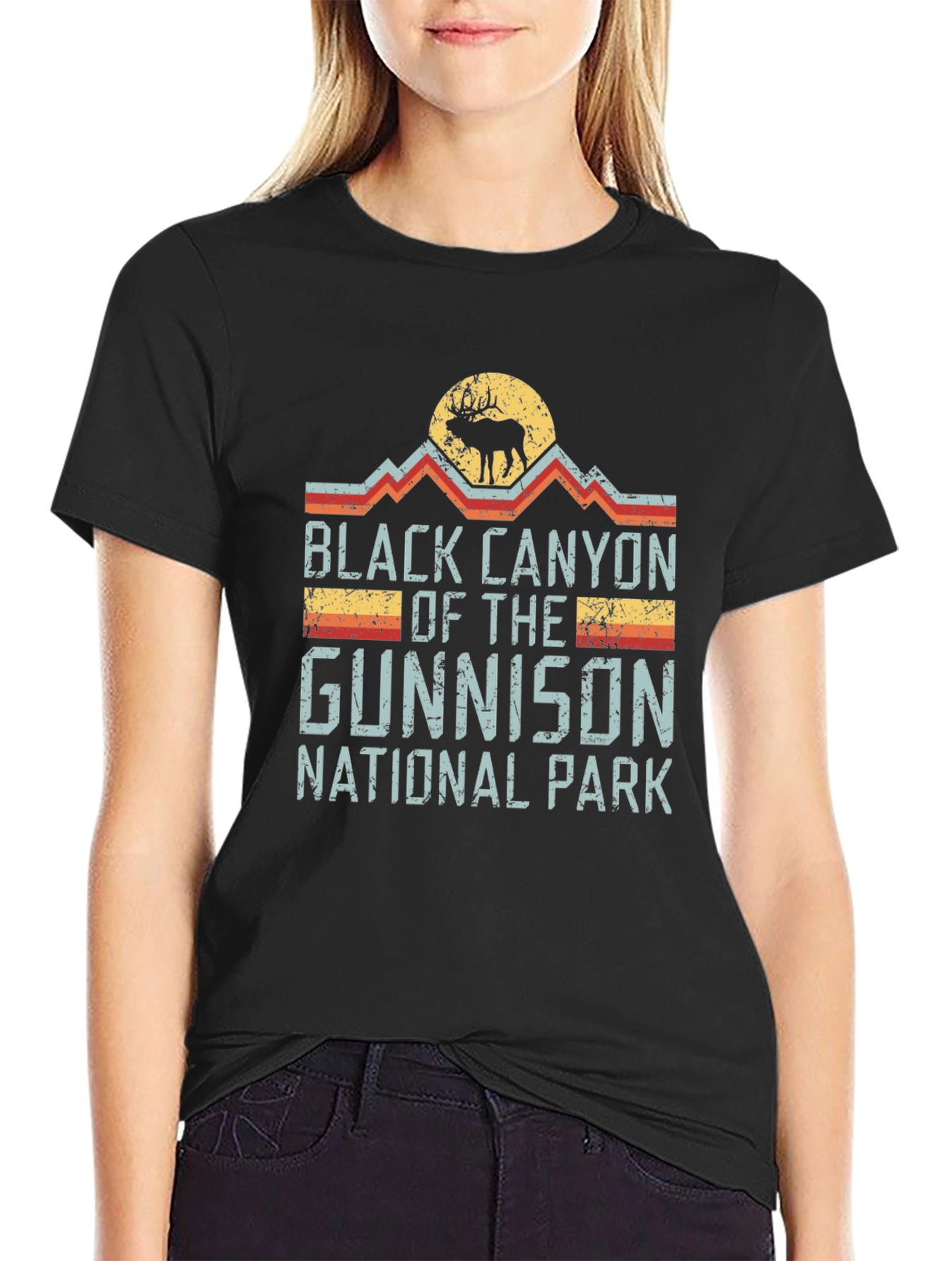 Black Canyon National Park Retro T-Shirt