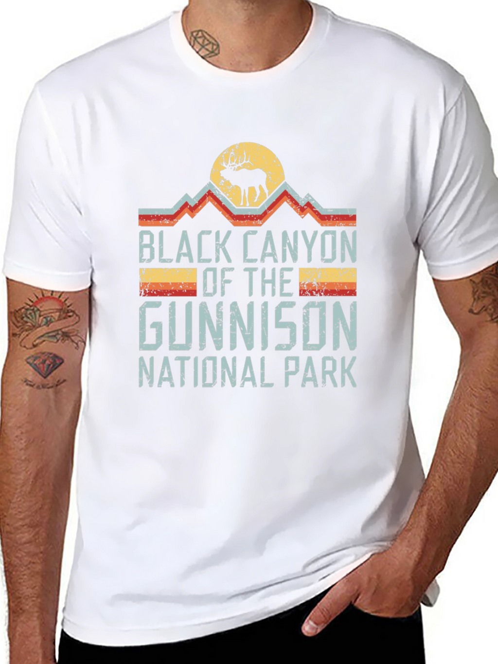 Black Canyon National Park Retro T-Shirt