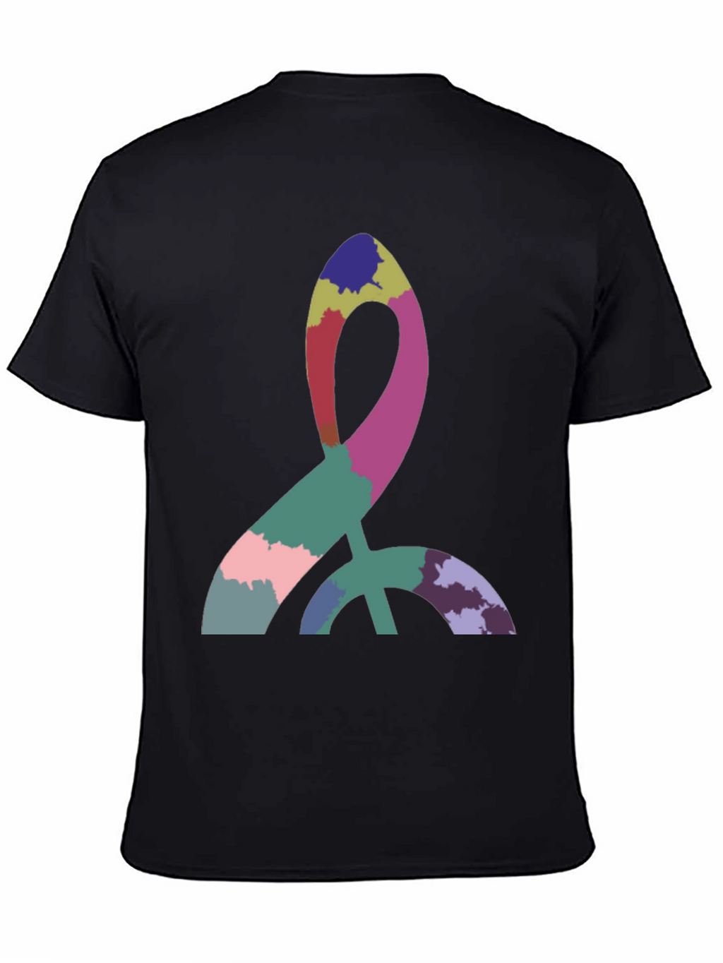 Abstract Symbol Black T-Shirt