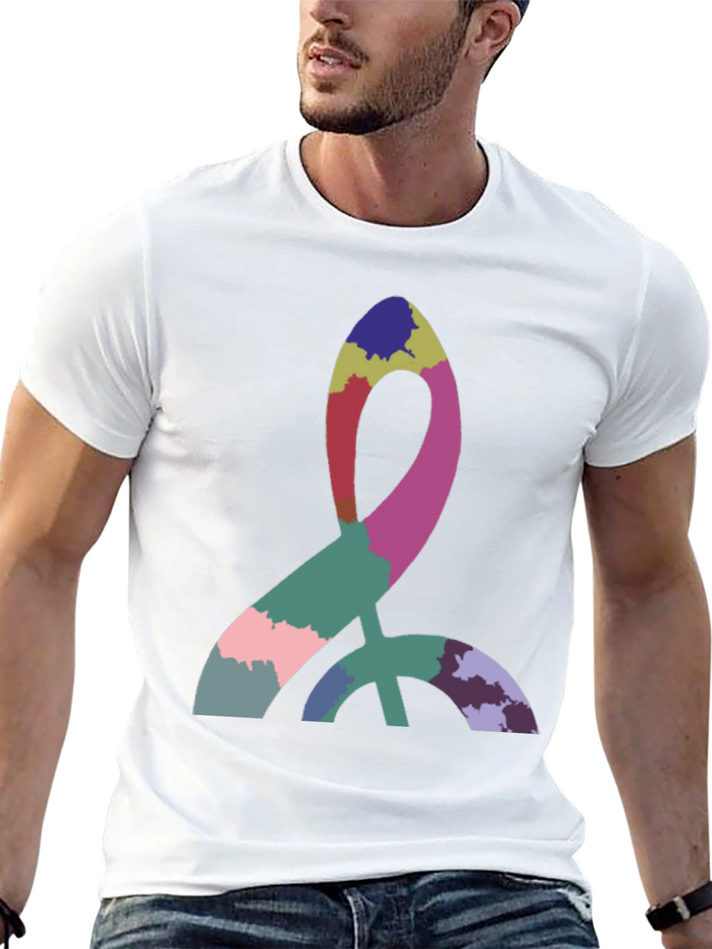 Abstract Symbol Black T-Shirt