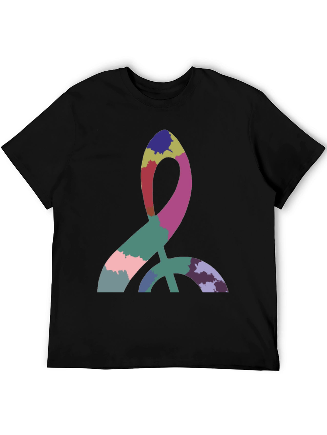 Abstract Symbol Black T-Shirt