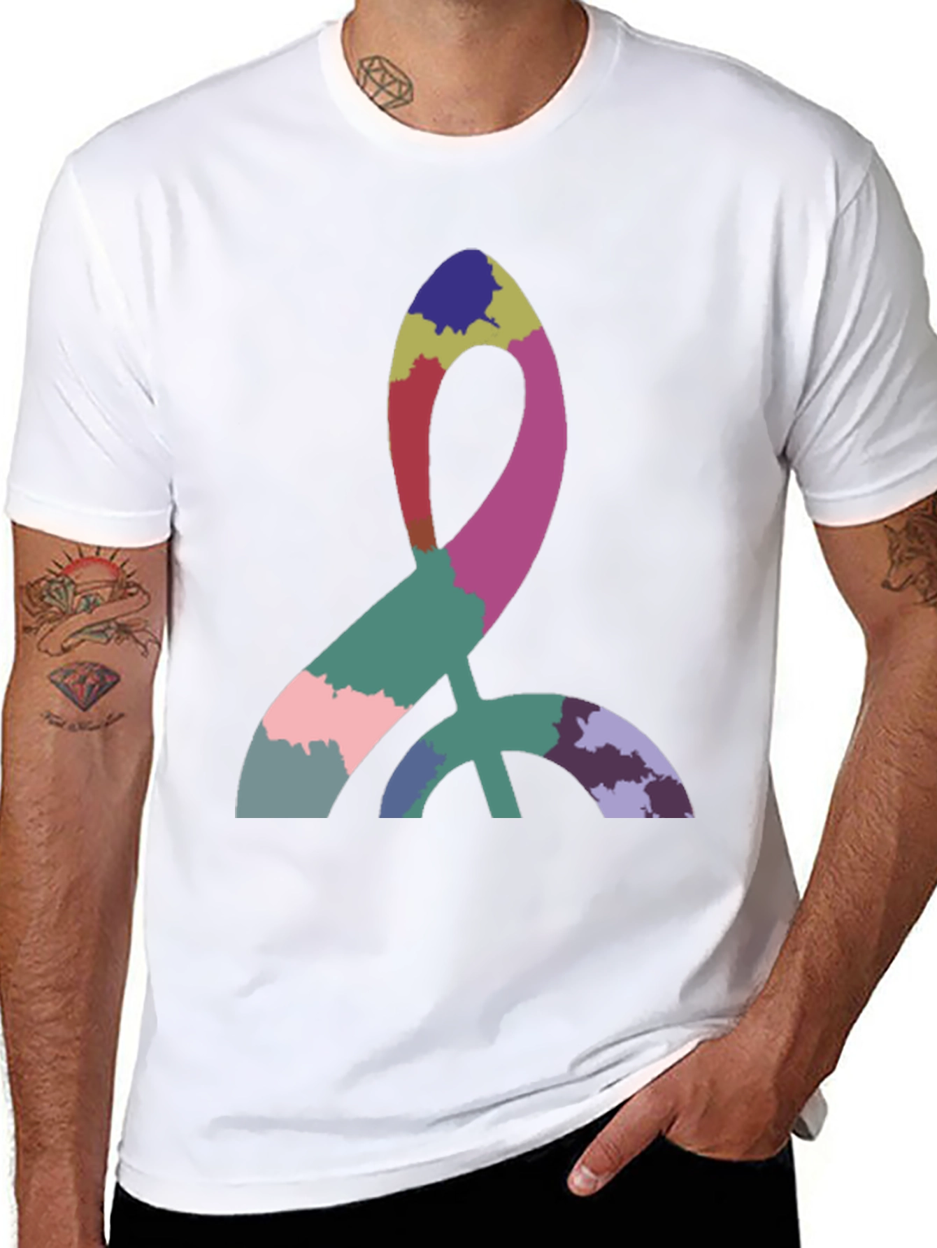 Abstract Symbol Black T-Shirt
