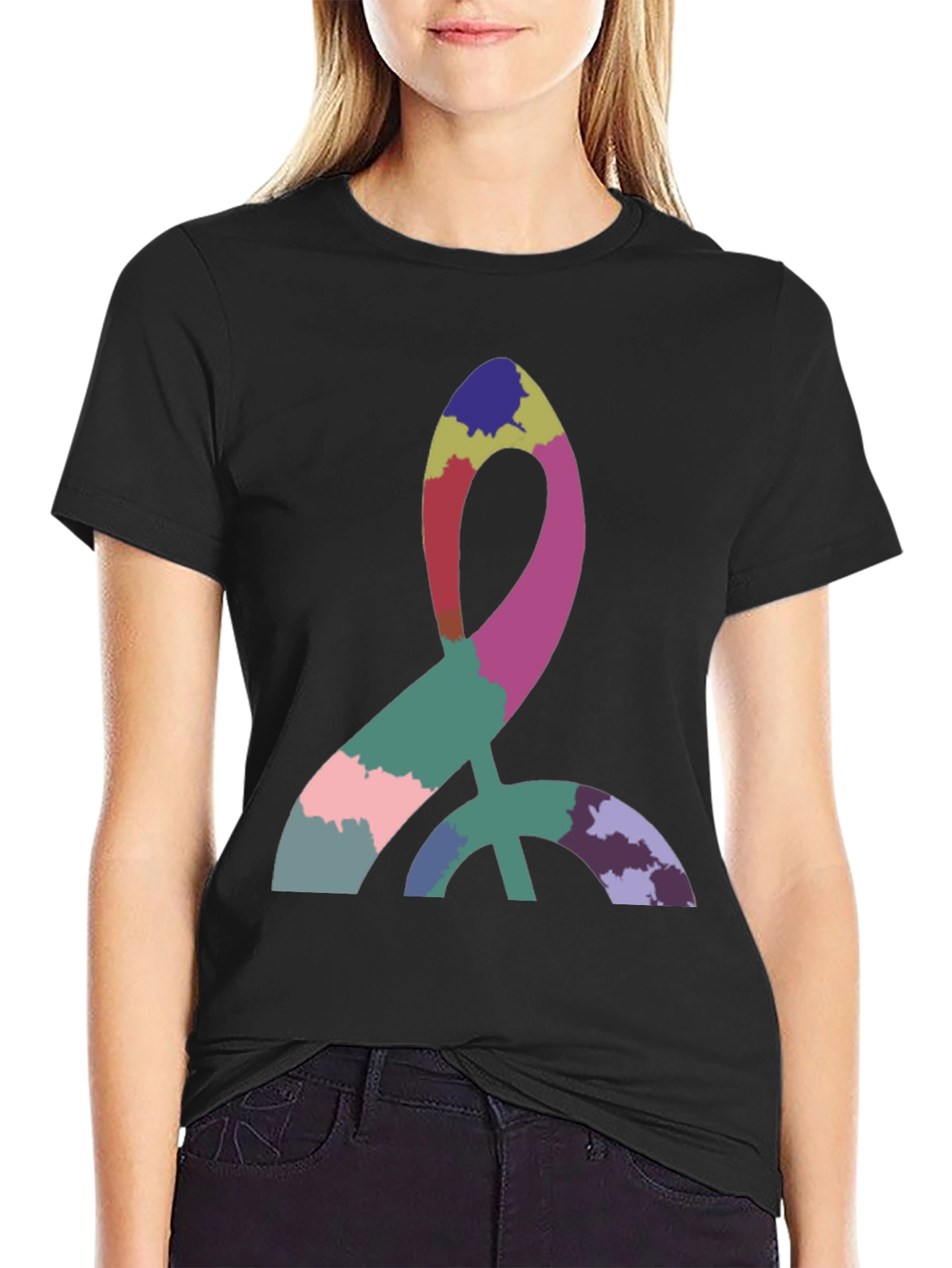 Abstract Symbol Black T-Shirt