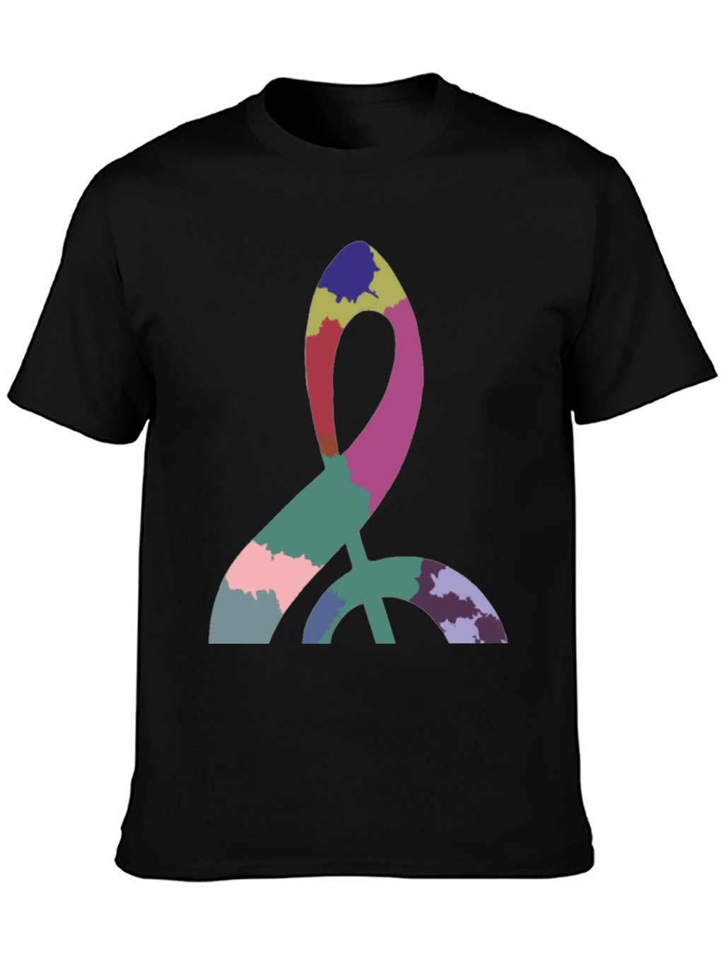 Abstract Symbol Black T-Shirt
