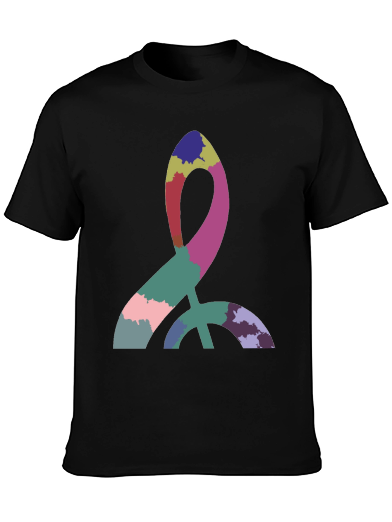 Abstract Symbol Black T-Shirt