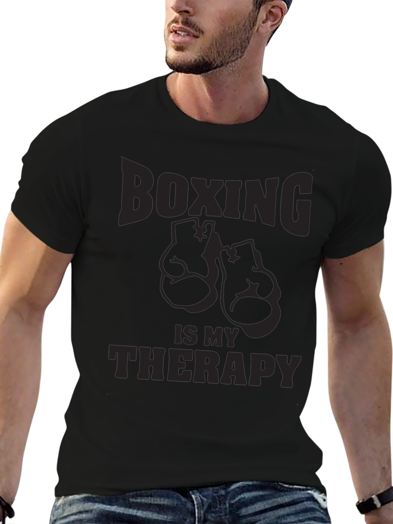 Boxing is My Therapy Graphic T-Shirt