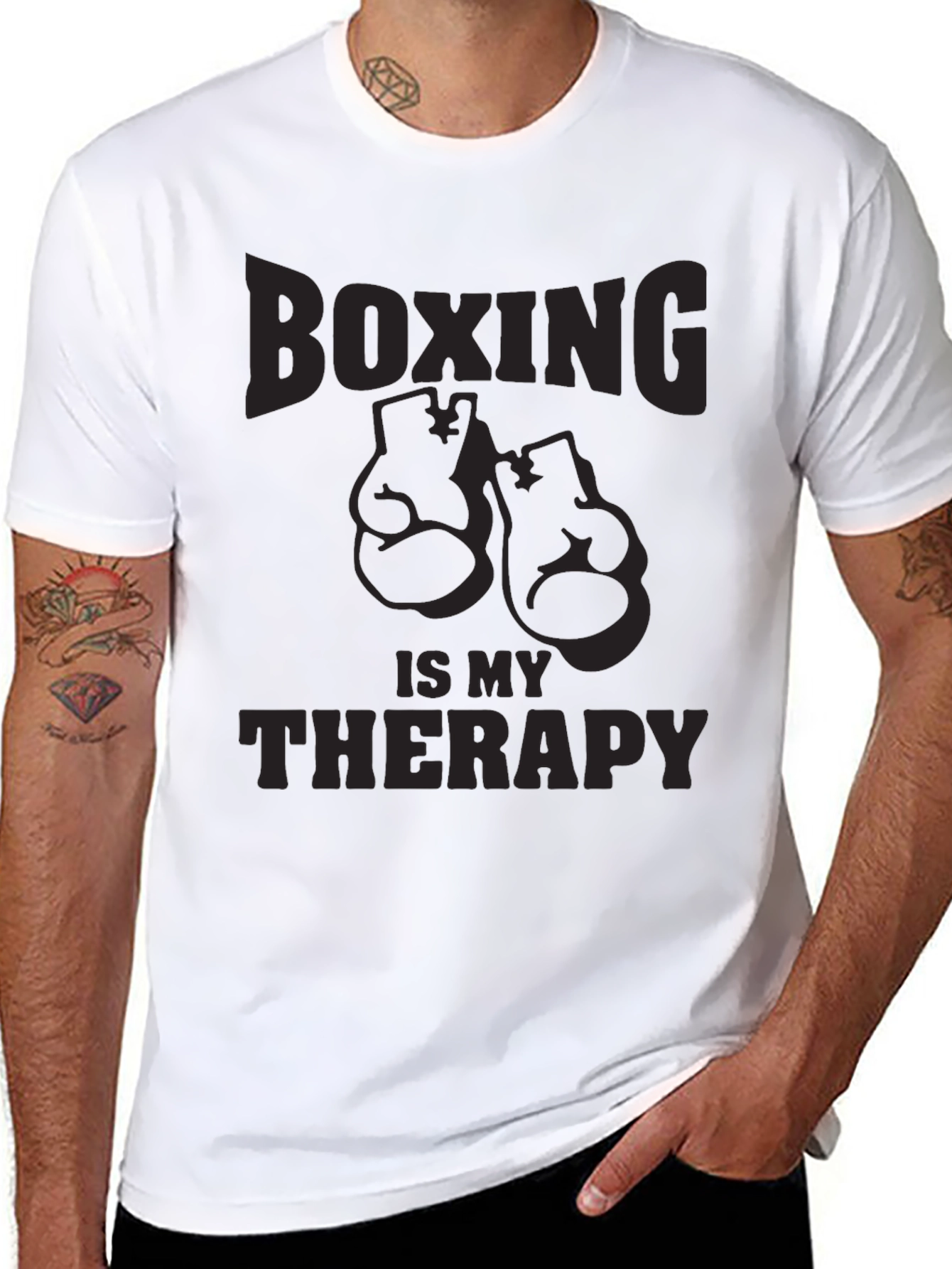 Boxing is My Therapy Graphic T-Shirt