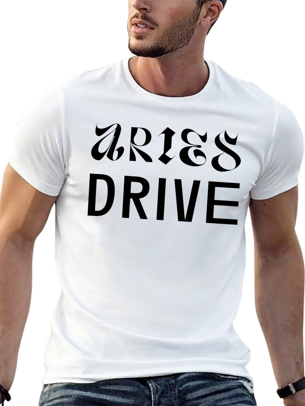 Aries Drive Black Graphic Tee Shirt