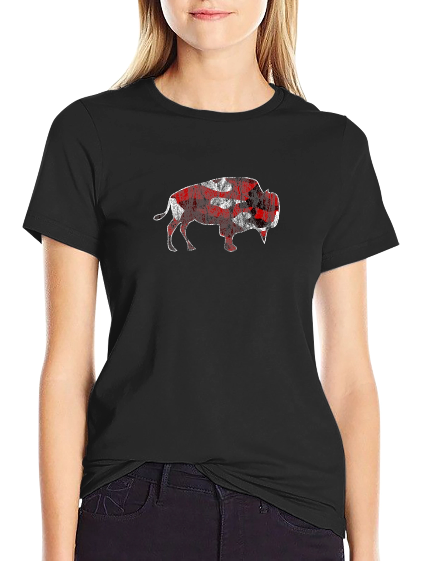 Buffalo Plaid Graphic Tee - Stylish Mens T-Shirt