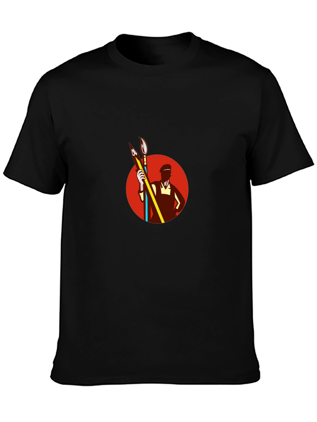 Artist Graphic Tee - Retro Painter Design