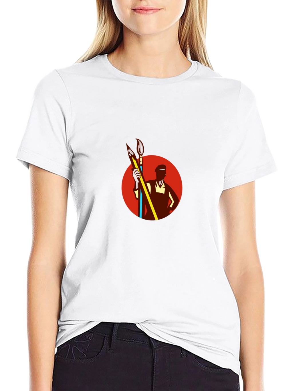 Artist Graphic Tee - Retro Painter Design