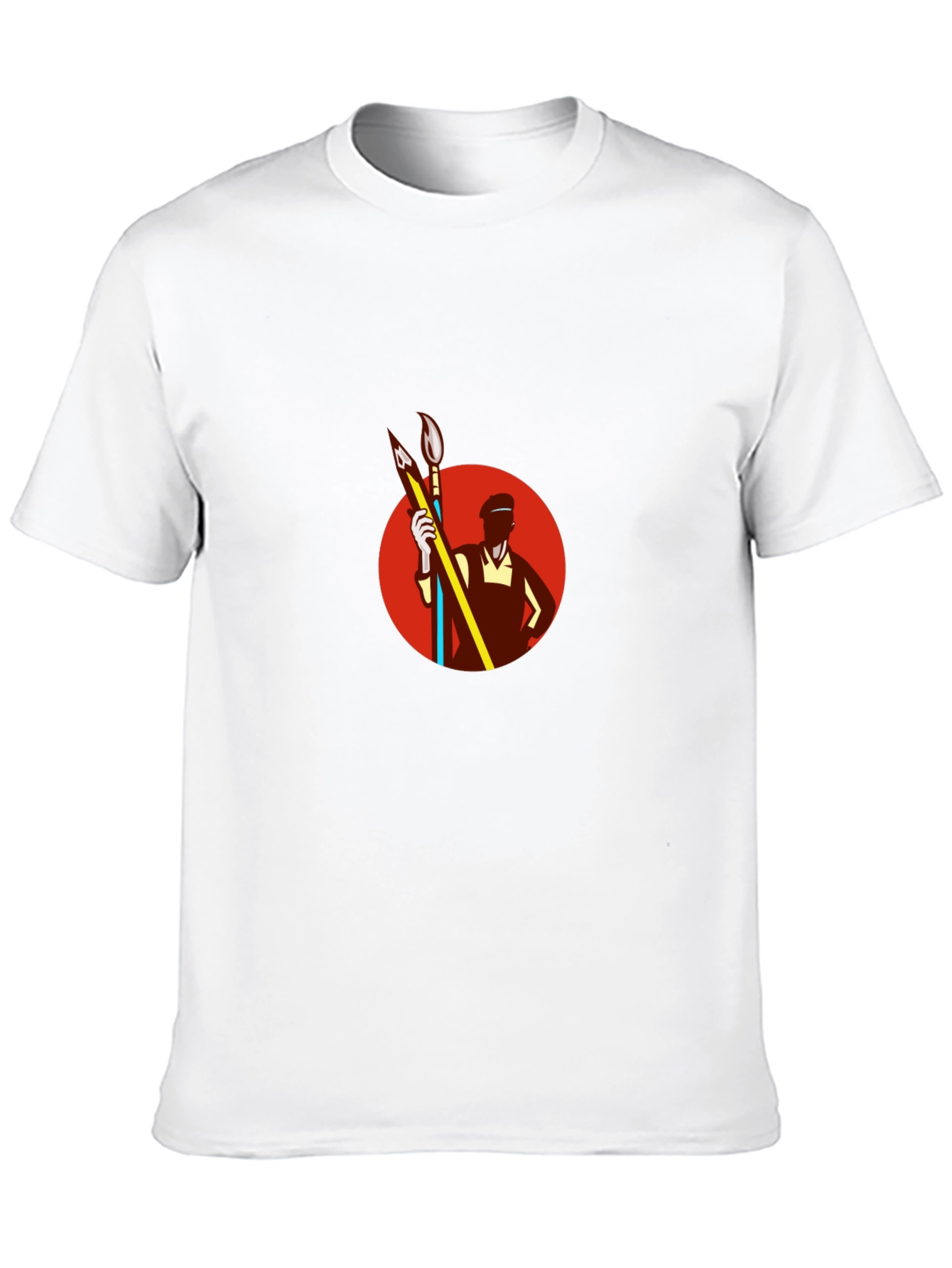 Artist Graphic Tee - Retro Painter Design