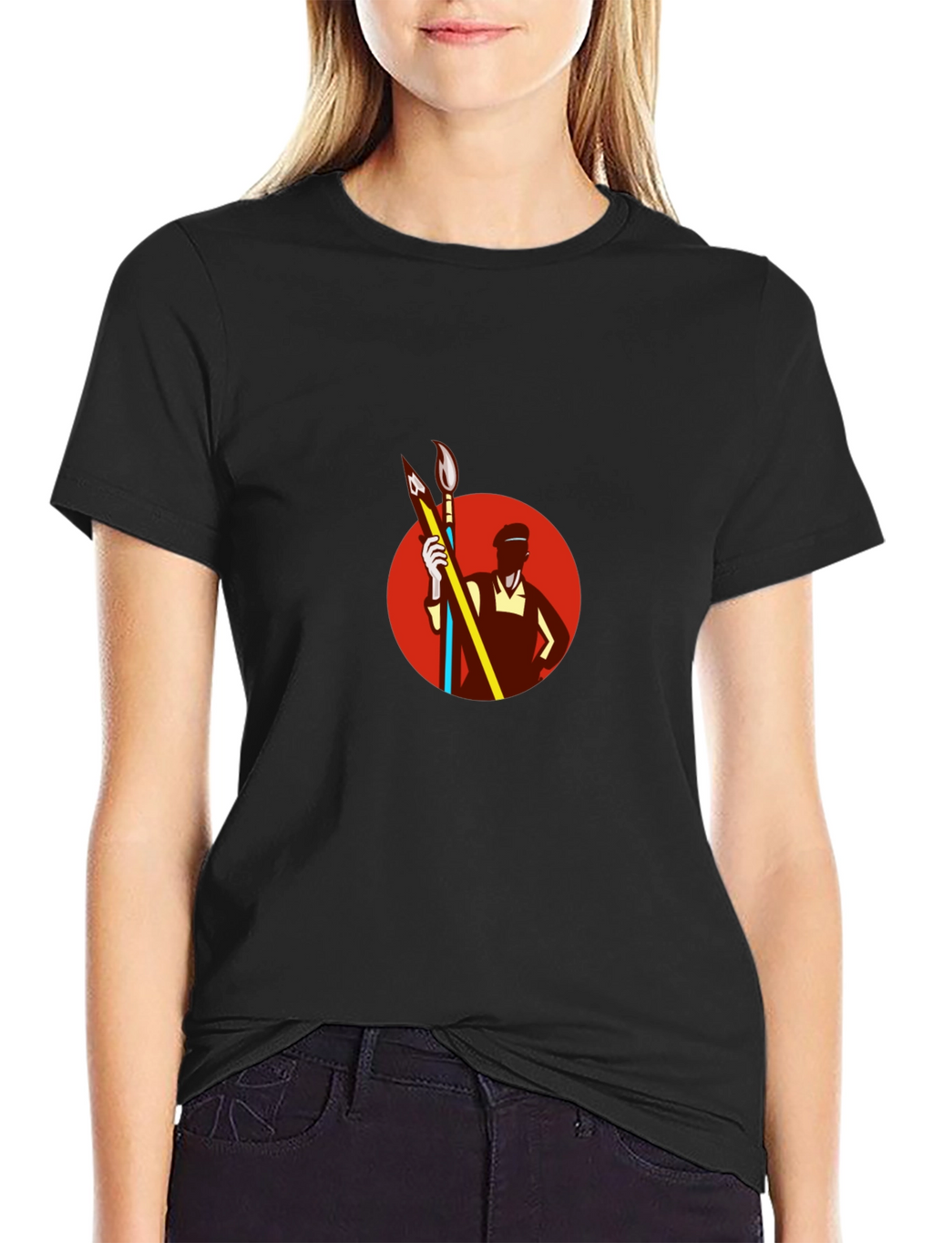 Artist Graphic Tee - Retro Painter Design