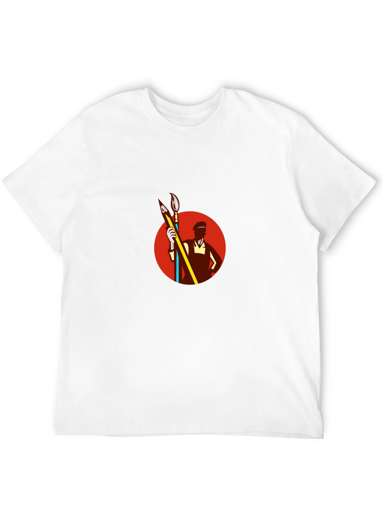 Artist Graphic Tee - Retro Painter Design