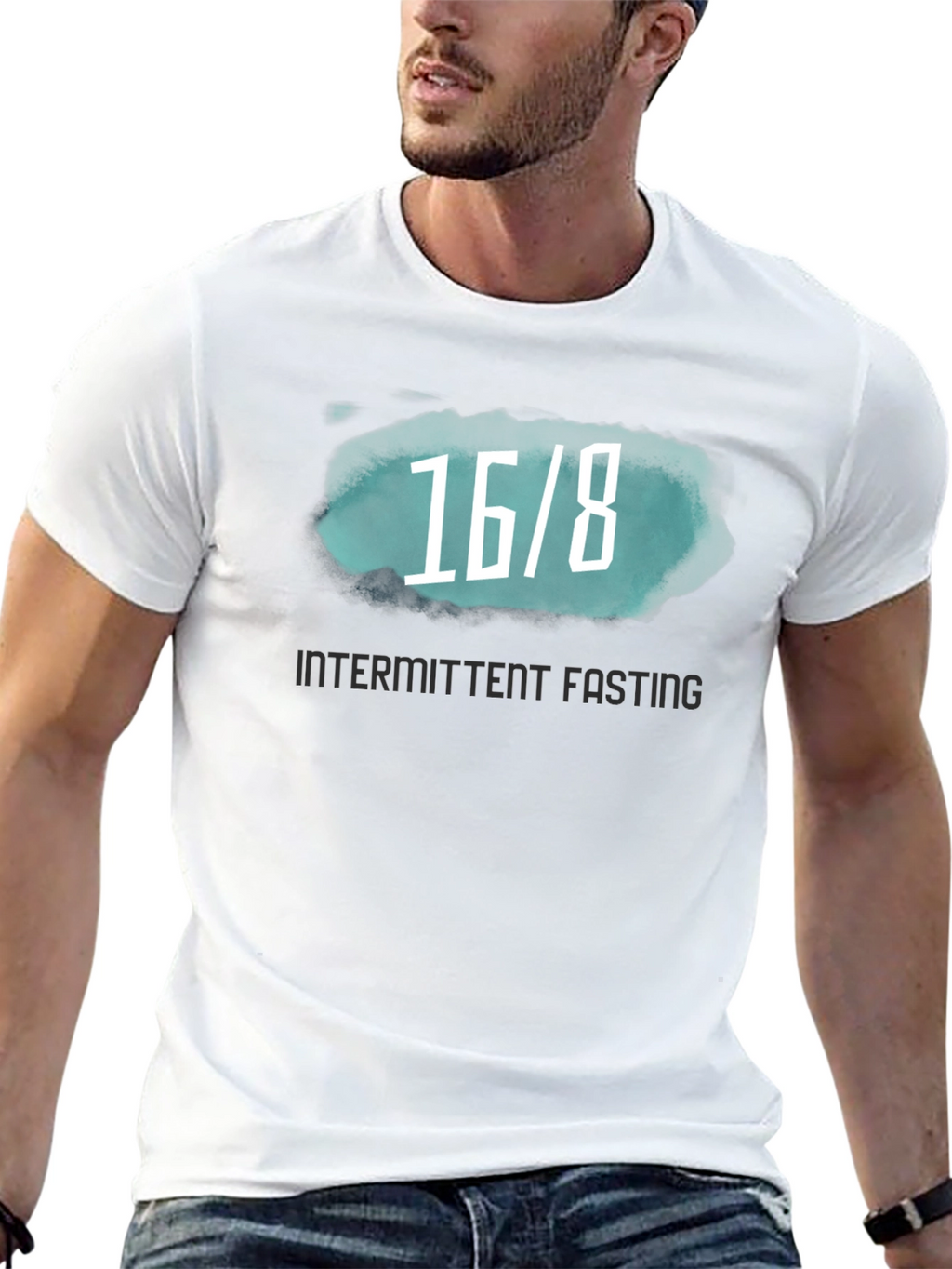 16/8 Intermittent Fasting Black T-Shirt