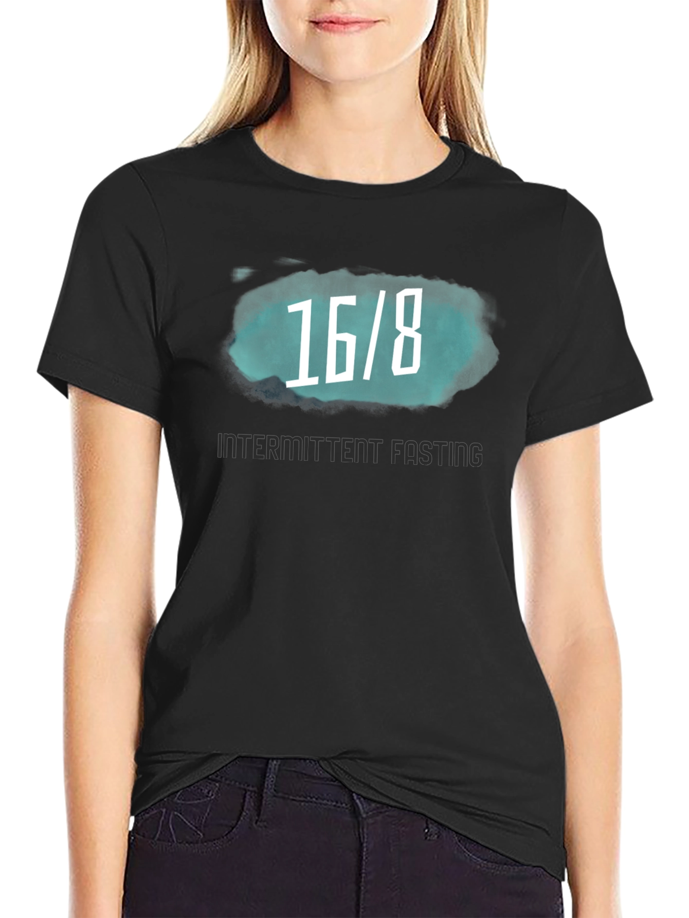16/8 Intermittent Fasting Black T-Shirt