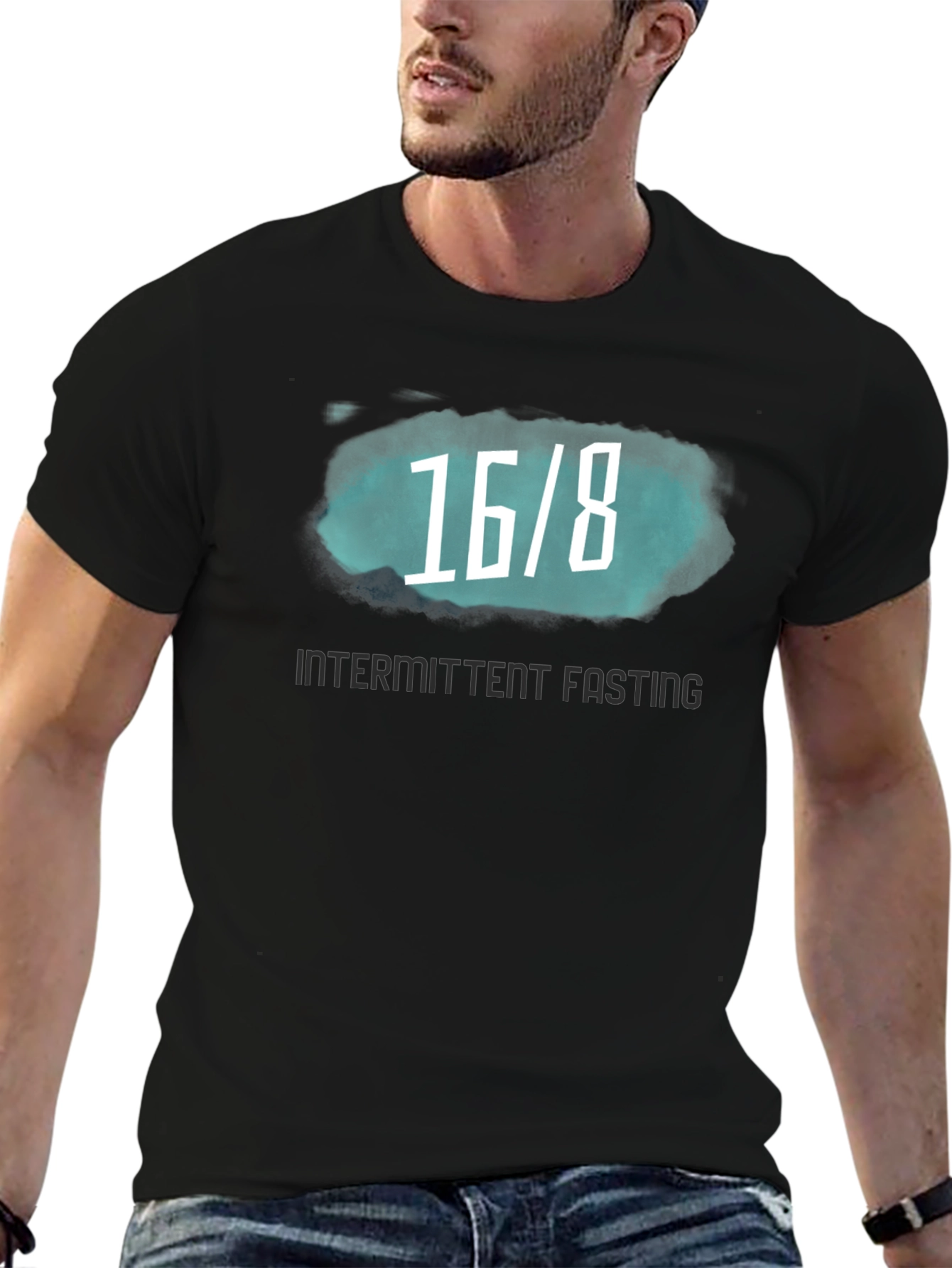 16/8 Intermittent Fasting Black T-Shirt