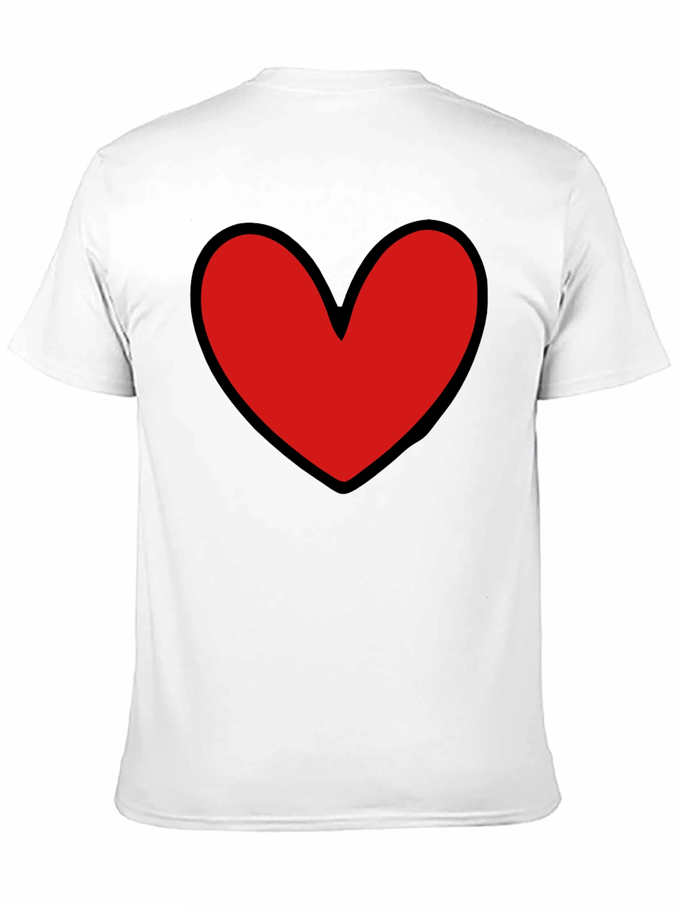 Bold Heart Graphic Black T-Shirt
