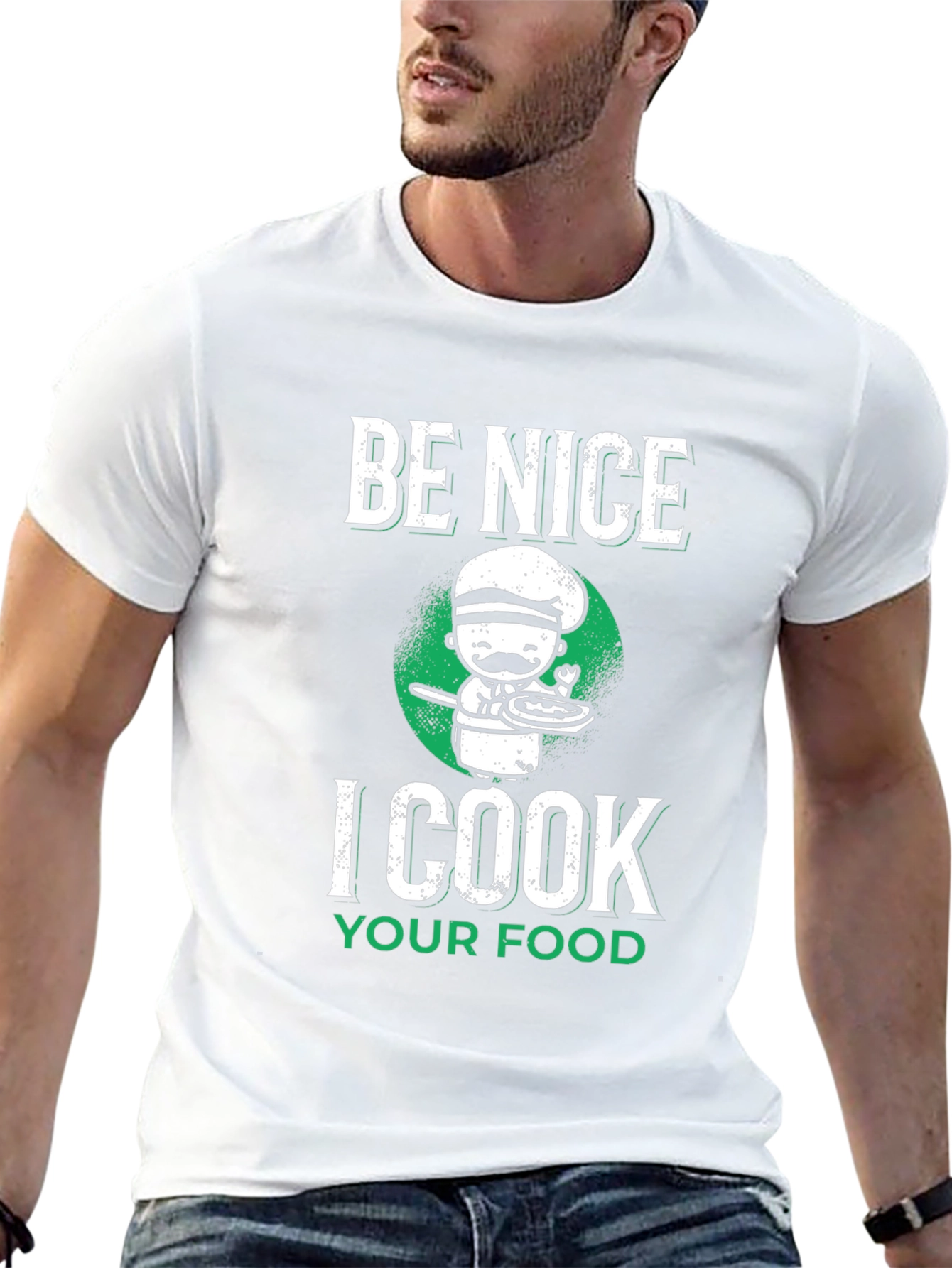 Be Nice I Cook Your Food T-Shirt Funny Chef Tee