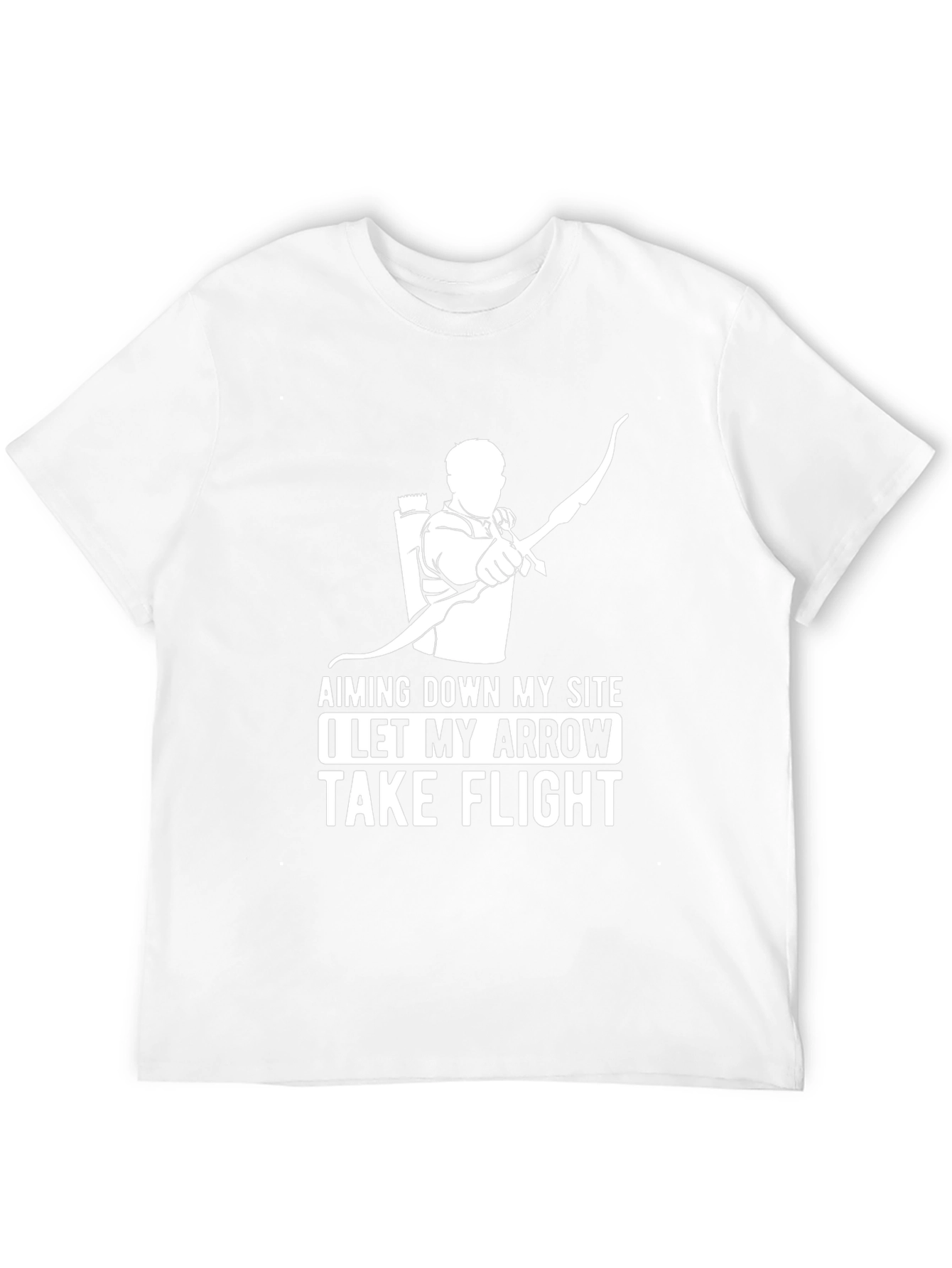 Archery T-Shirt - Aiming Down My Site Arrow Flight Design