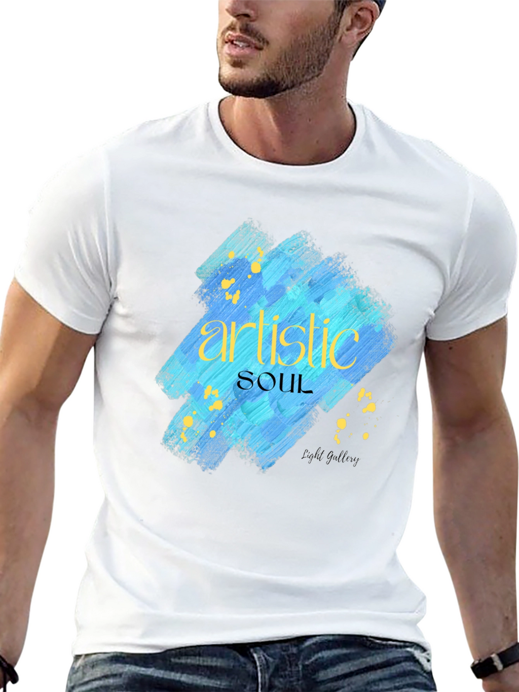 Artistic Soul Graphic Black T-Shirt