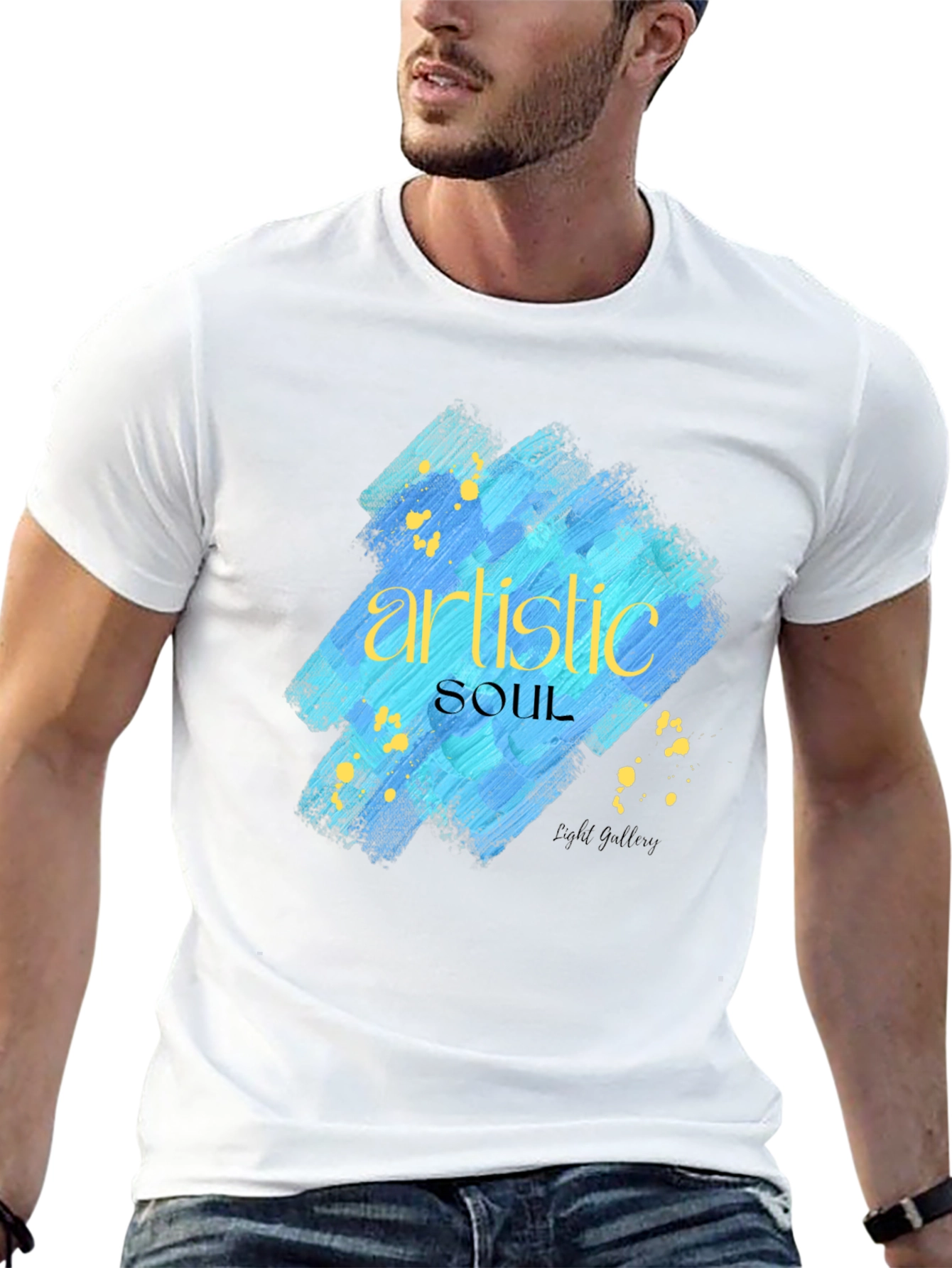 Artistic Soul Graphic Black T-Shirt