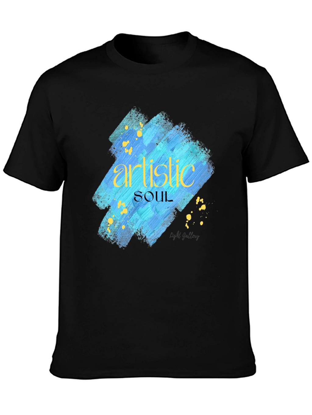 Artistic Soul Graphic Black T-Shirt