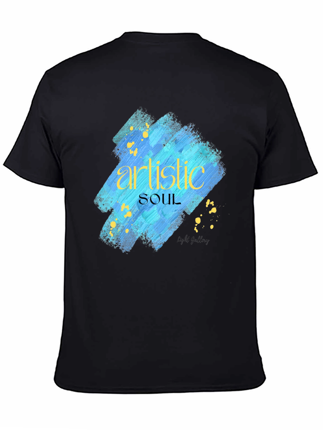 Artistic Soul Graphic Black T-Shirt