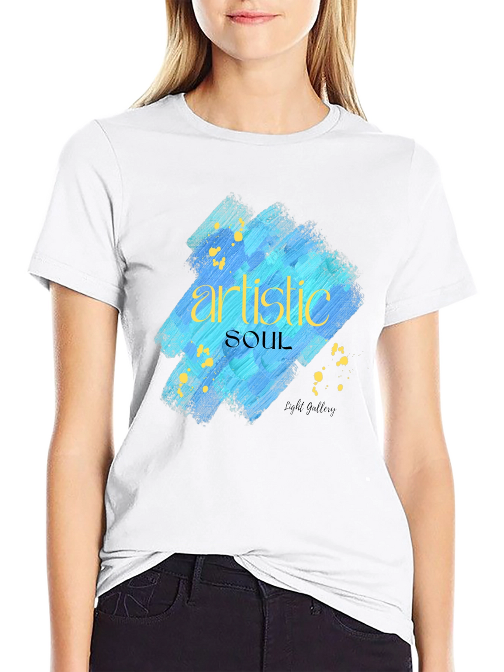 Artistic Soul Graphic Black T-Shirt