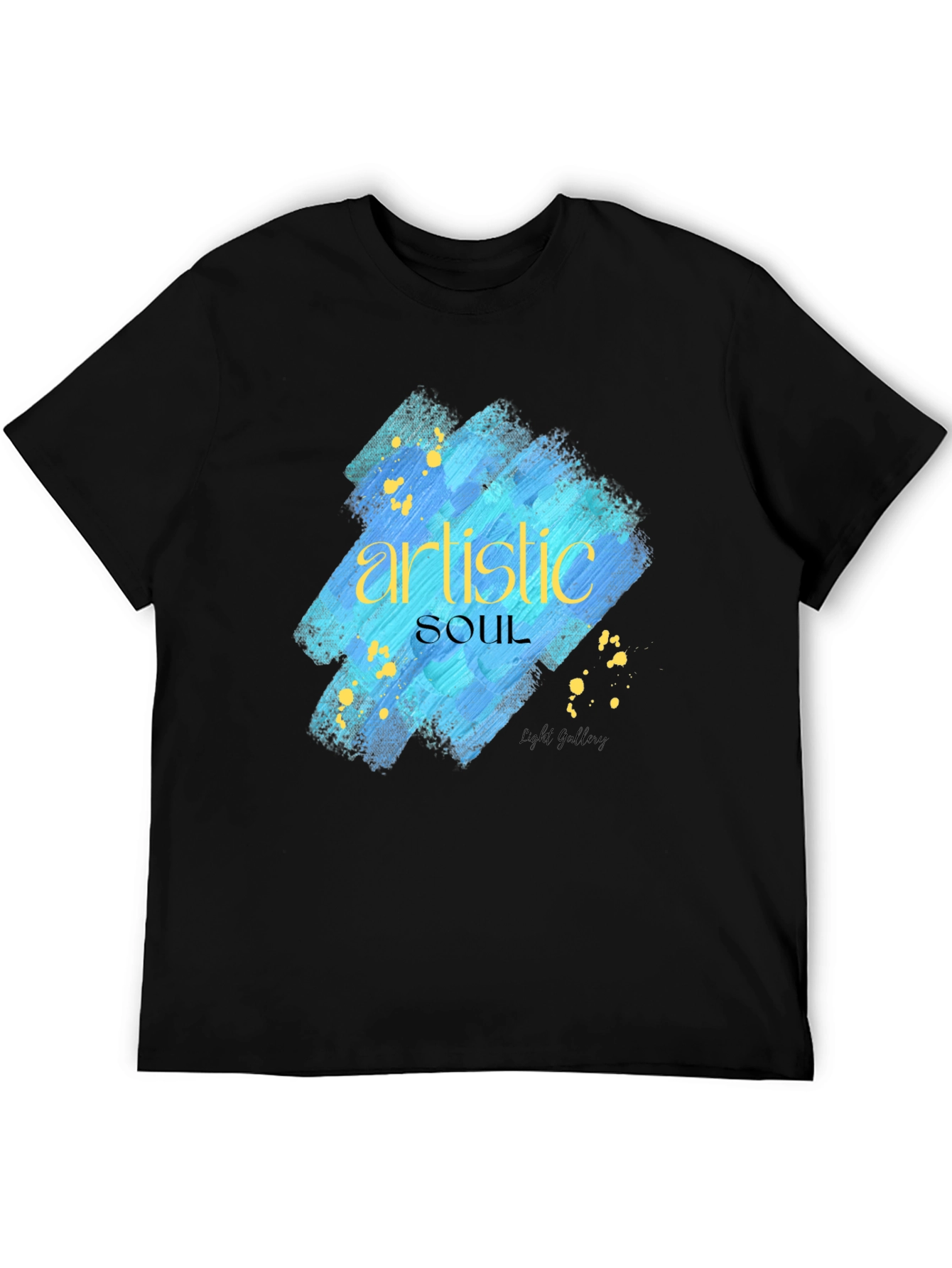 Artistic Soul Graphic Black T-Shirt