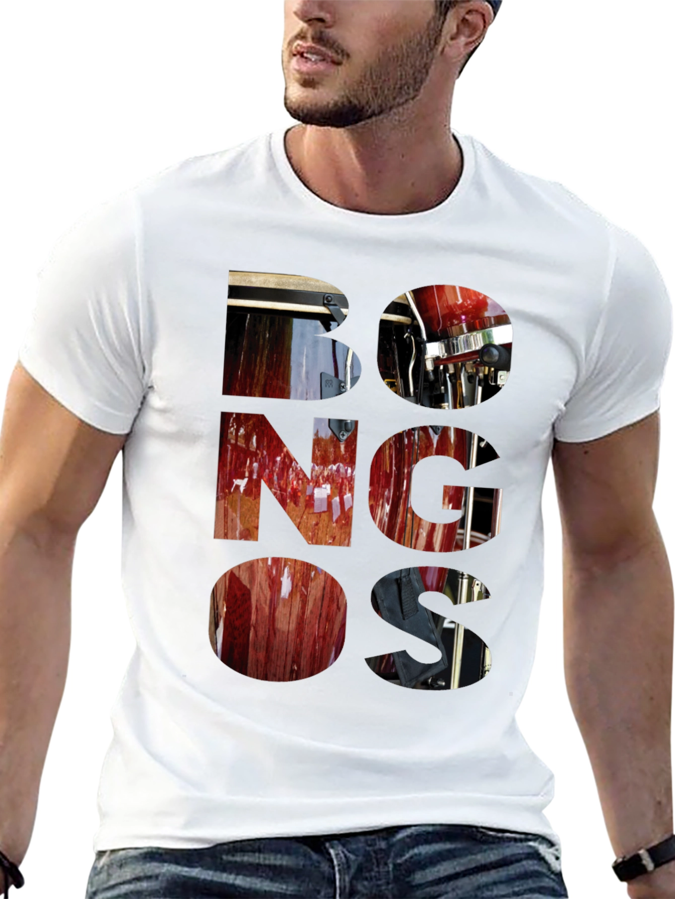 Bongos Graphic T-Shirt - Stylish Music Lover Tee