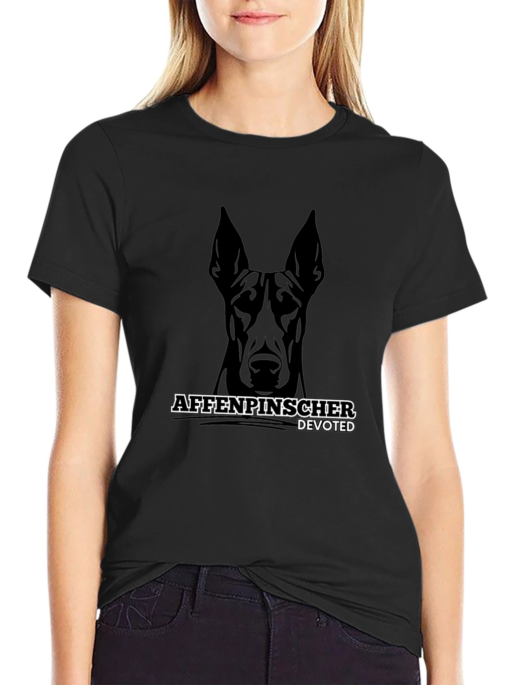 Affenpinscher Devoted Black T-Shirt