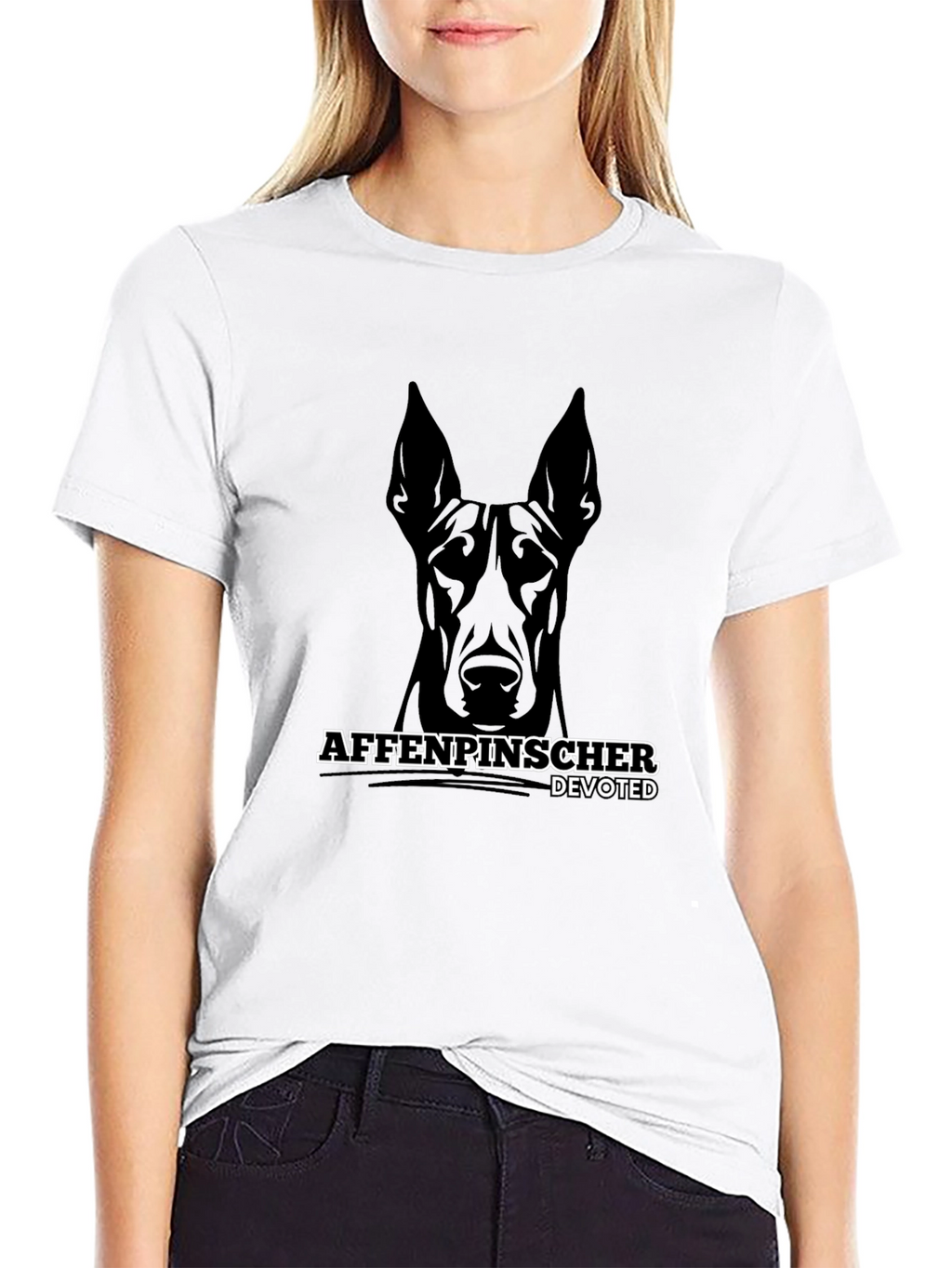 Affenpinscher Devoted Black T-Shirt