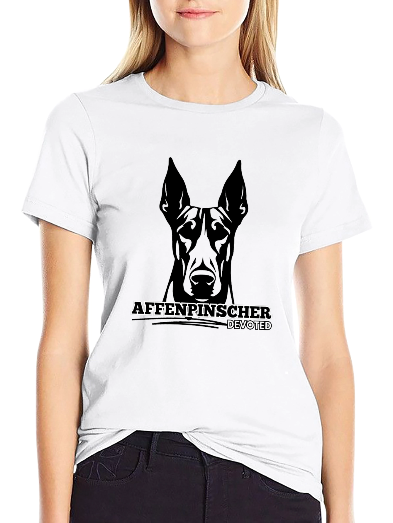 Affenpinscher Devoted Black T-Shirt