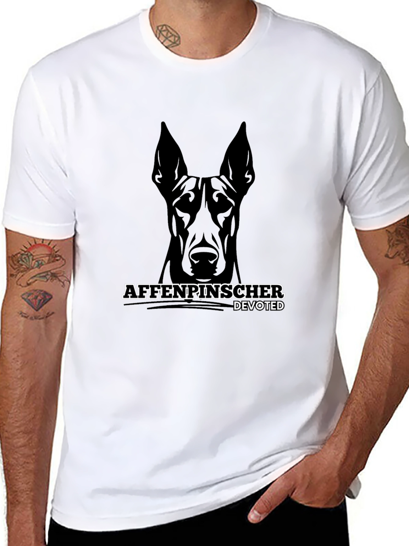 Affenpinscher Devoted Black T-Shirt