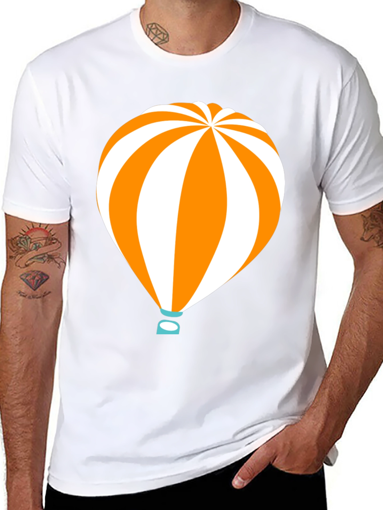 Balloon Graphic Tee - Unique Mens T-Shirt