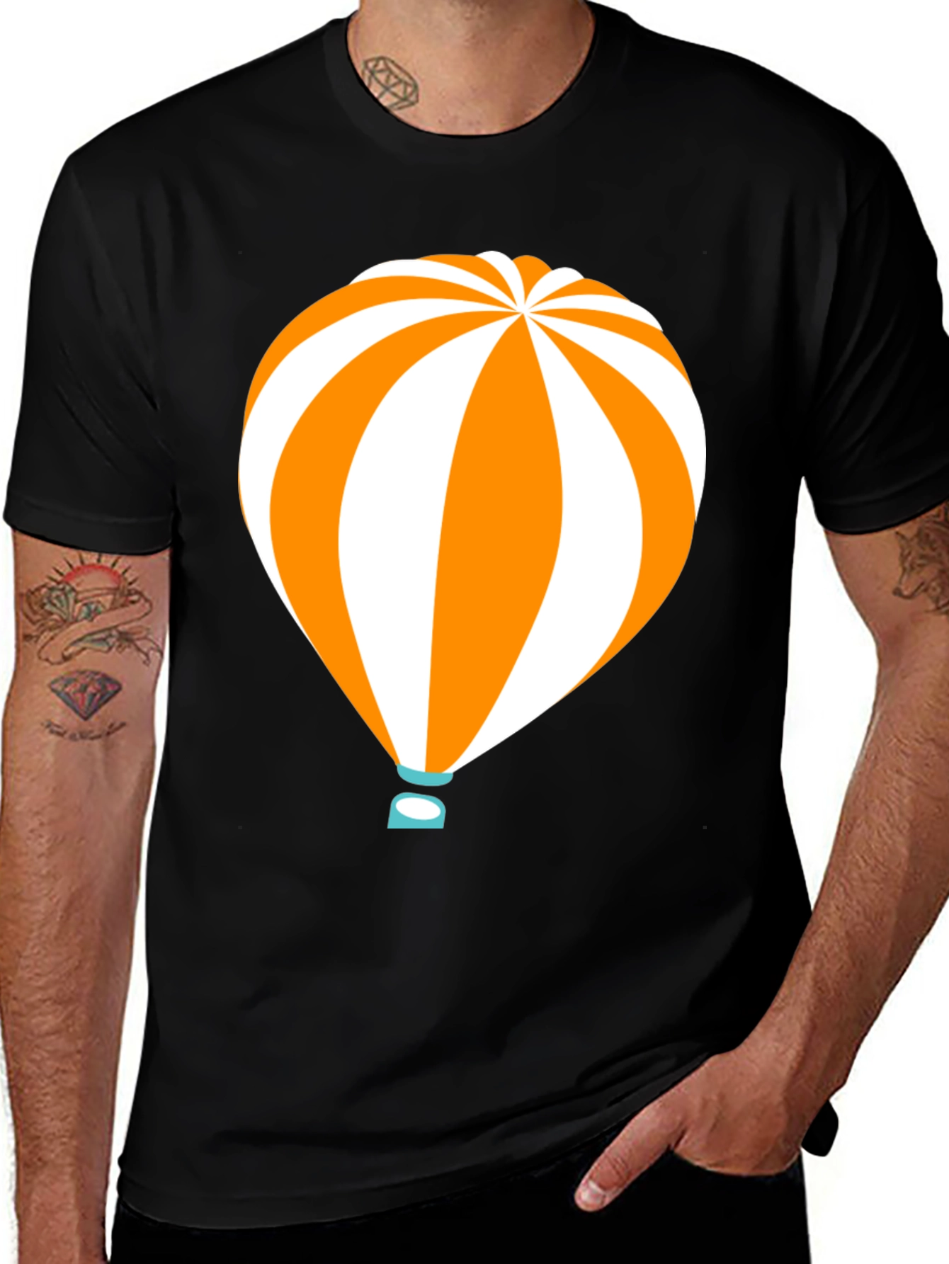Balloon Graphic Tee - Unique Mens T-Shirt
