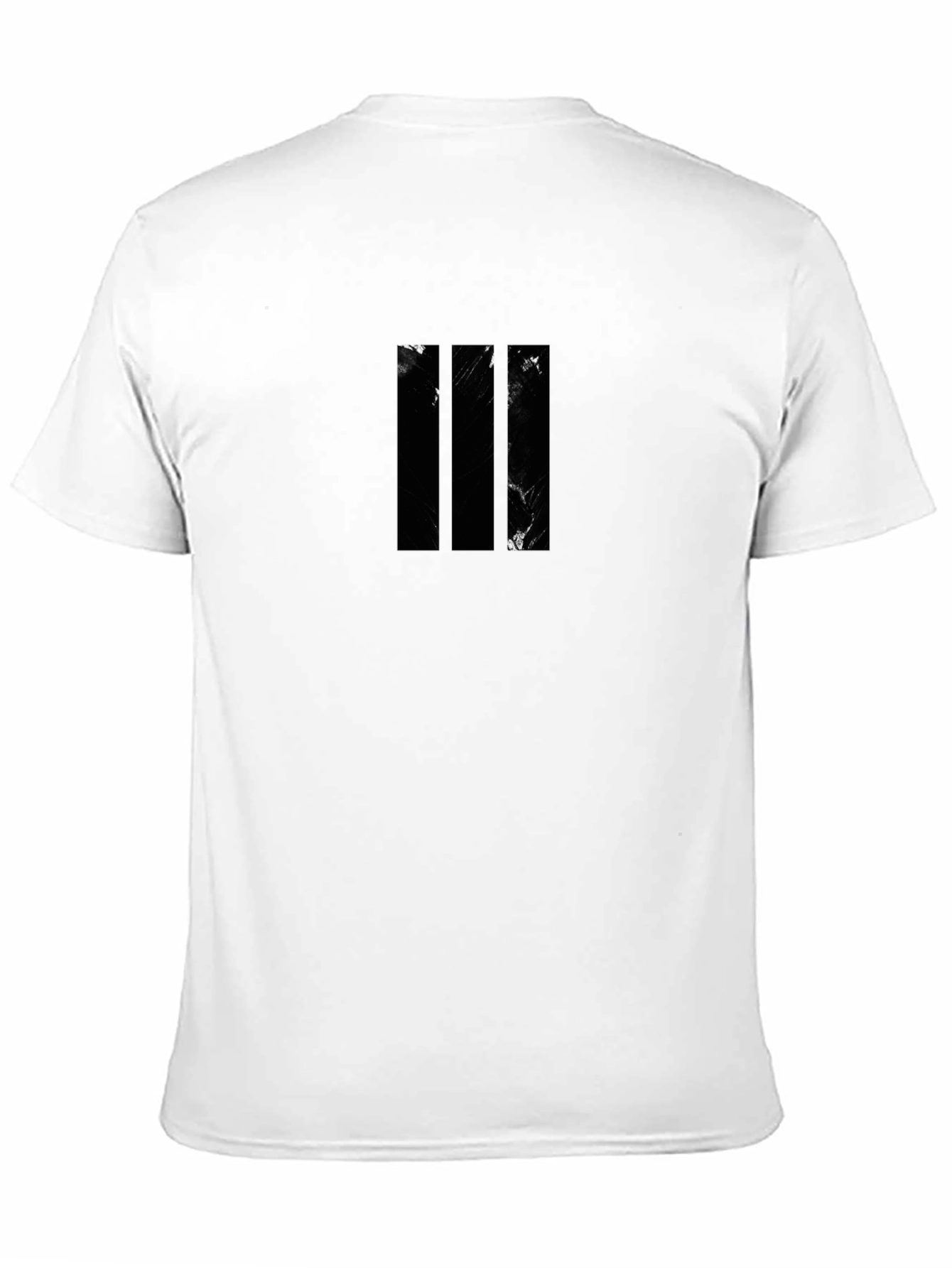 Black T-Shirt with Three Stripes