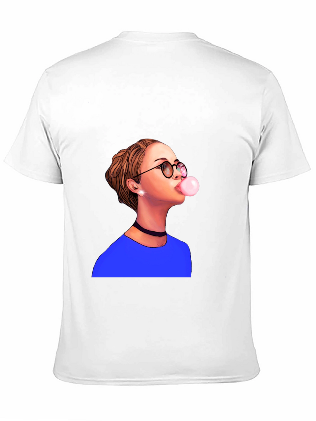 Bubble Gum Girl Graphic T-Shirt - Black