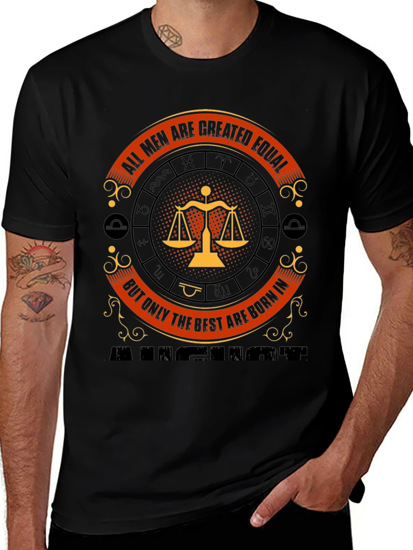 All Men Are Created Equal Libra Zodiac T-Shirt