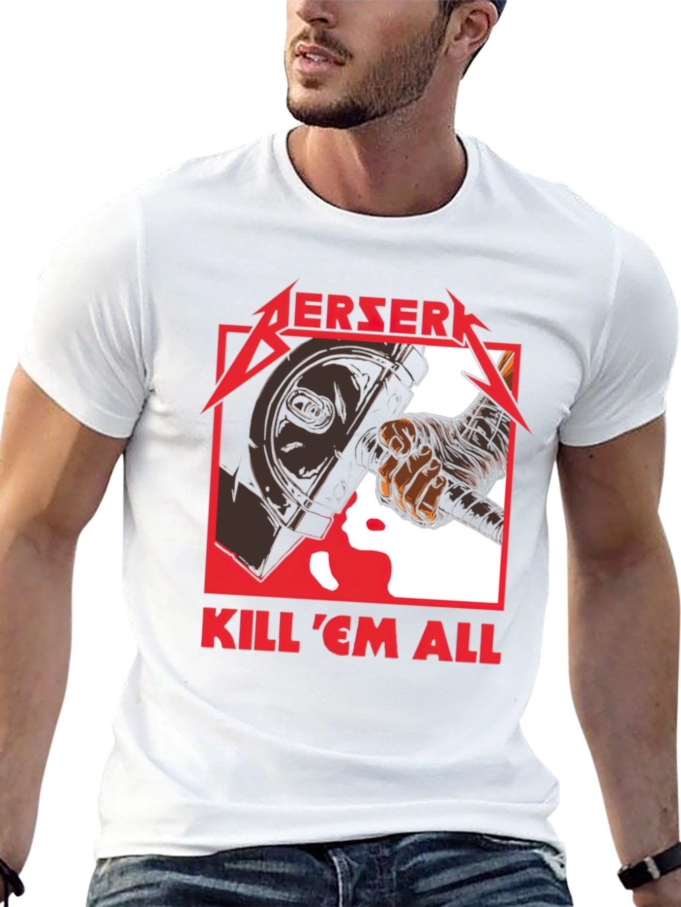 Berserk Kill Em All Graphic T-Shirt