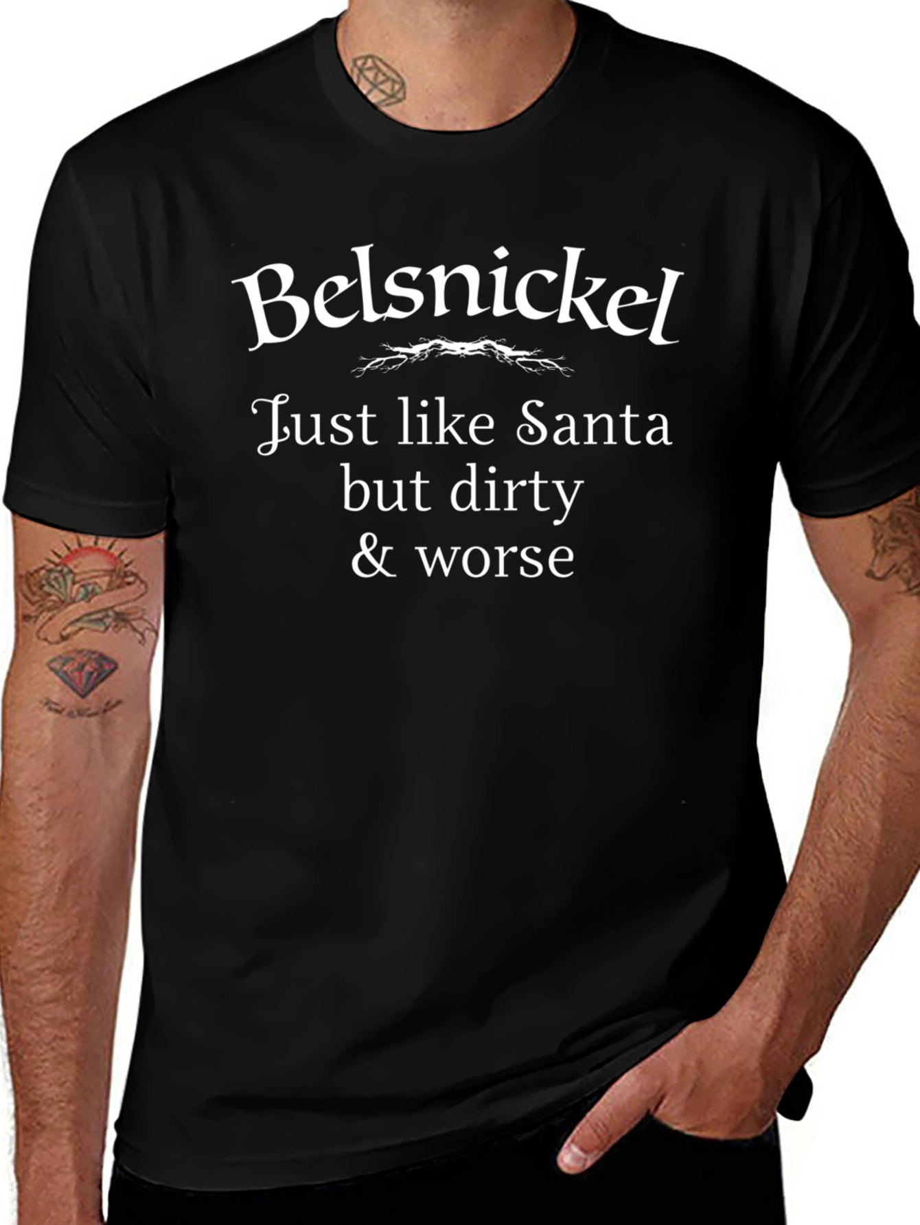 Belsnickel Dirty Santa T-Shirt - The Office Inspired