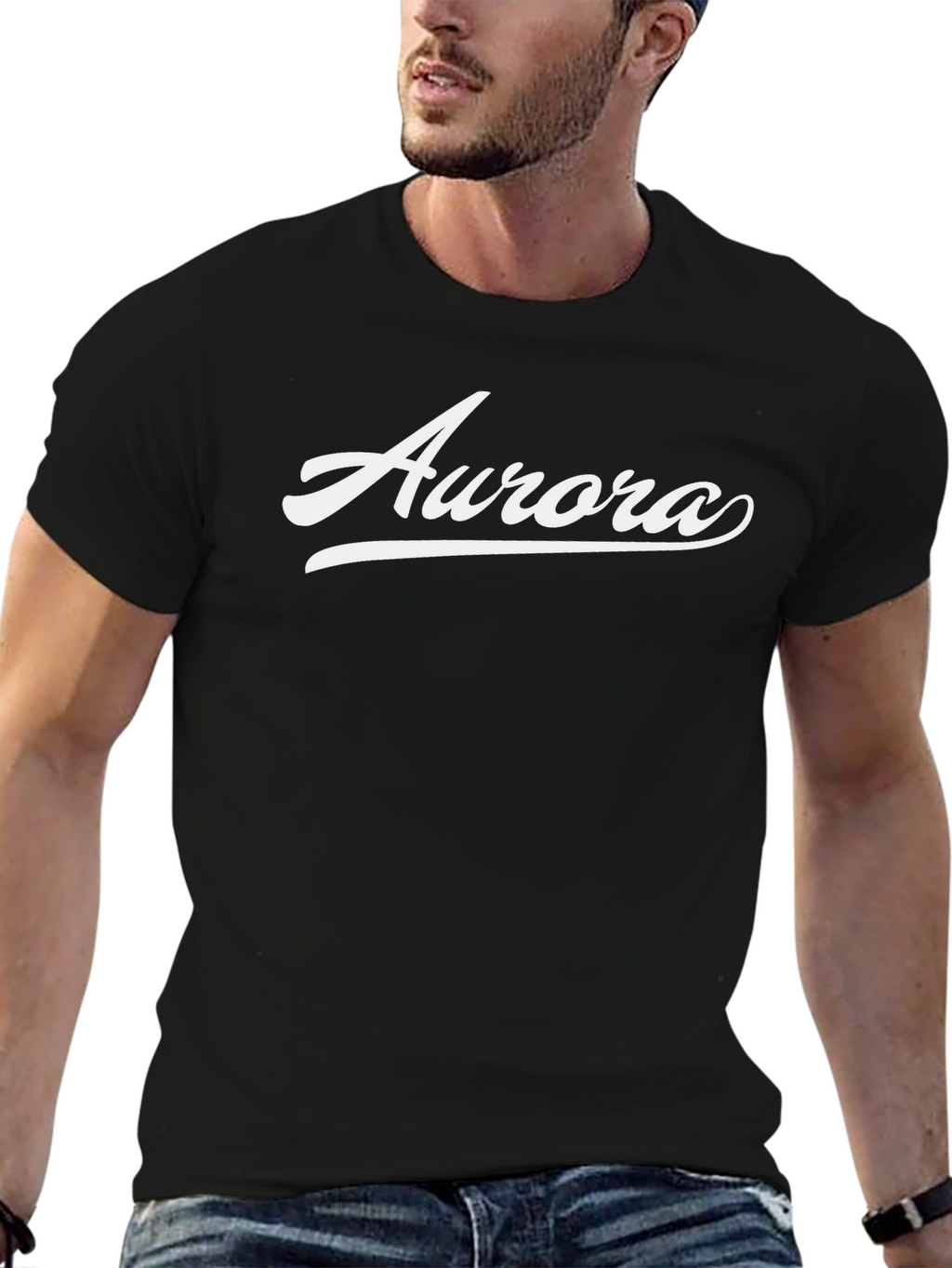 Aurora Script T-Shirt - Casual Style