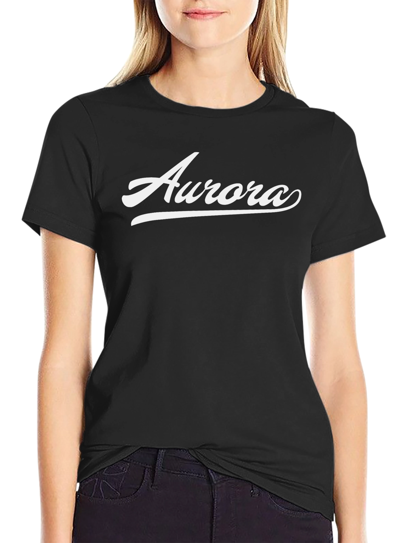 Aurora Script T-Shirt - Casual Style