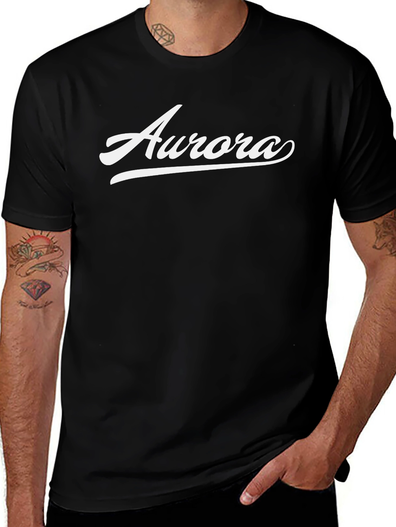 Aurora Script T-Shirt - Casual Style