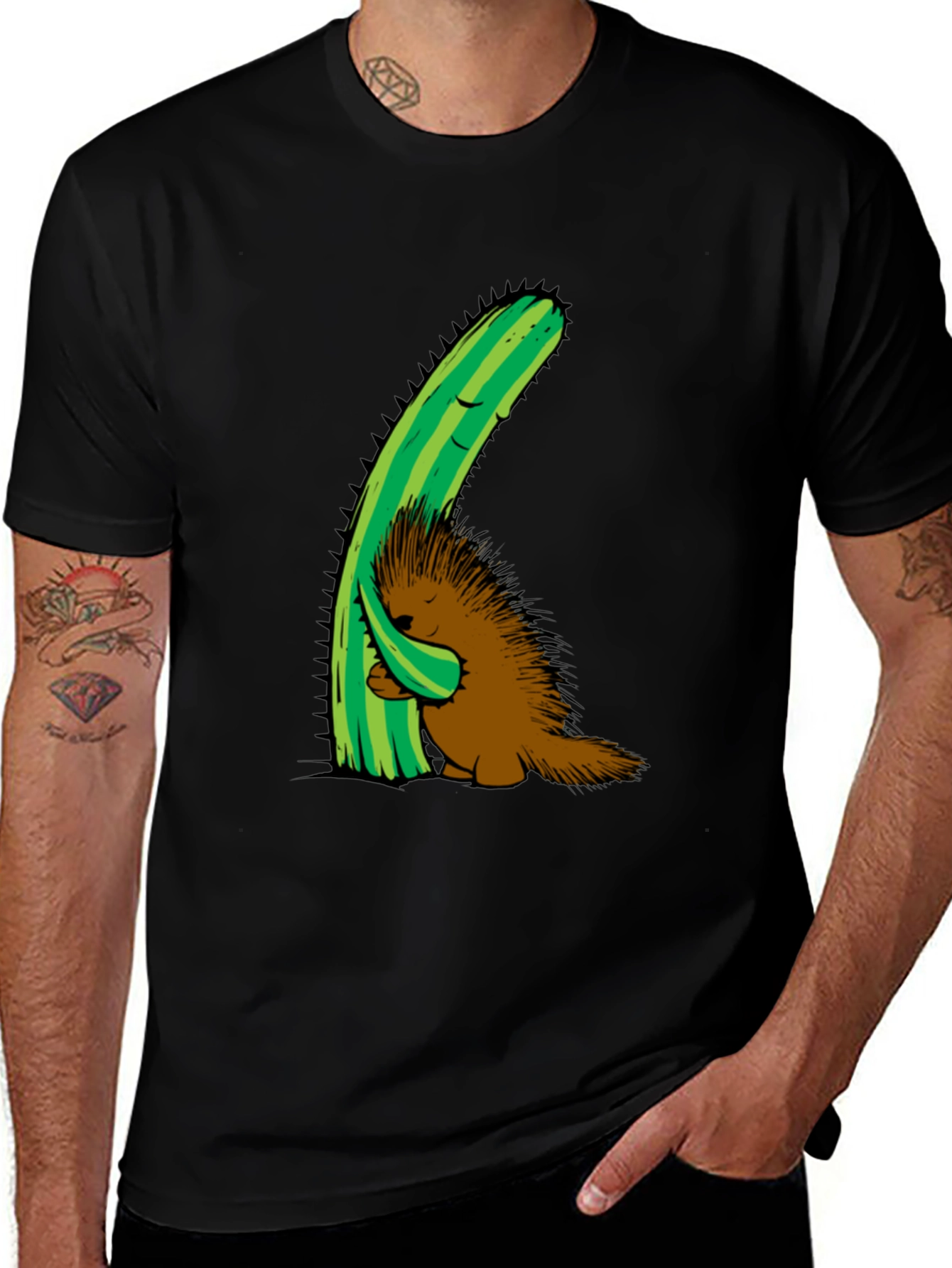 Cactus Hug T-Shirt - Porcupine Comfort Tee