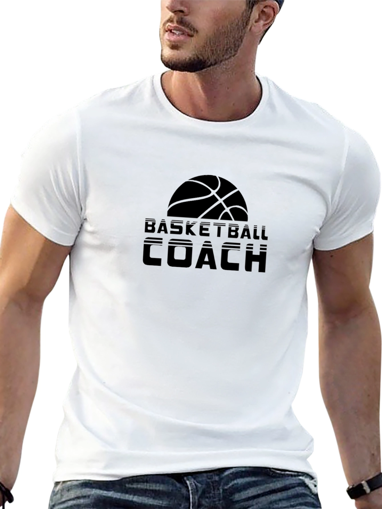 Basketball Coach Black T-Shirt