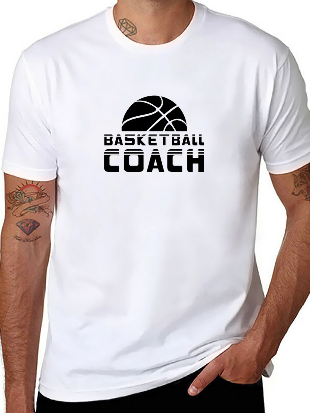 Basketball Coach Black T-Shirt