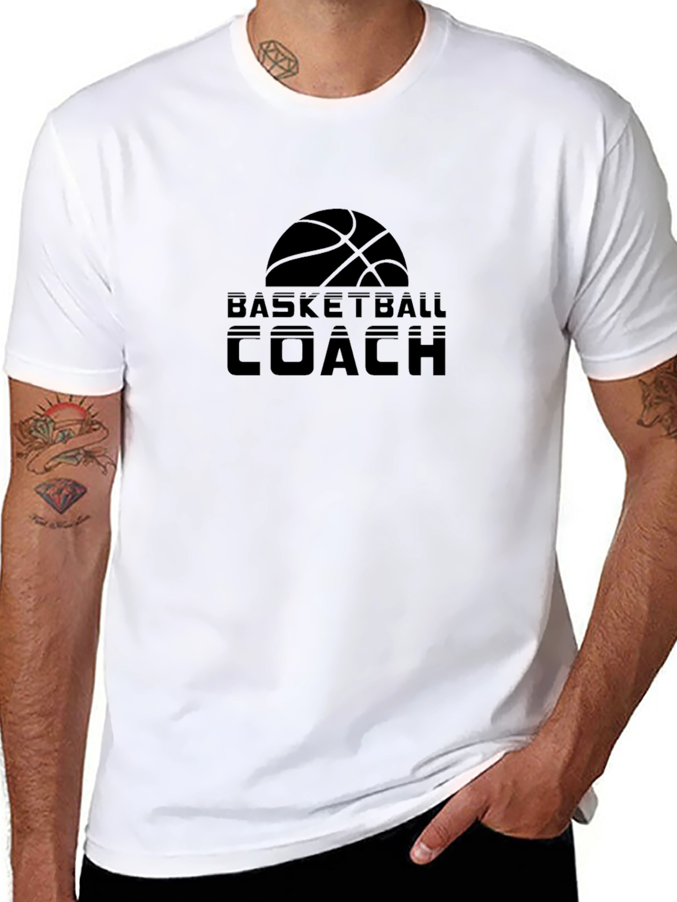 Basketball Coach Black T-Shirt